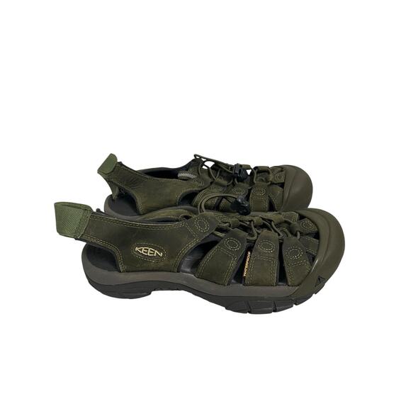 Keen Waterproof Sandals Mens 8 Green Nubuck Leather Closed Toe Hiking Lace Up main image 5
